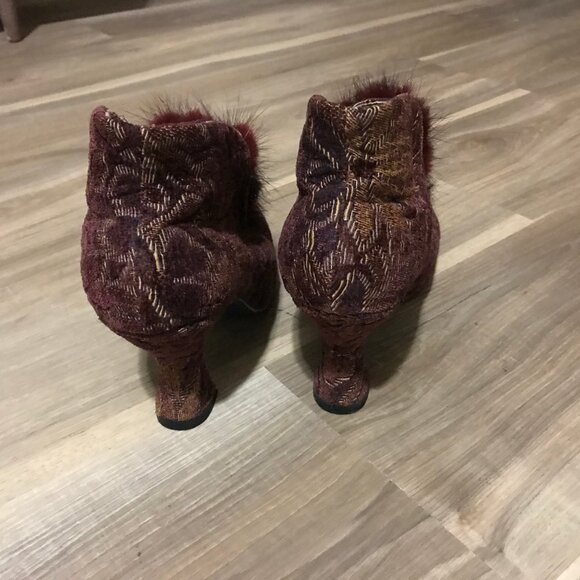 Baci Ladies Daisy Victorian Tapestry Ankle Boots Size 7.5 - Picture 5 of 6